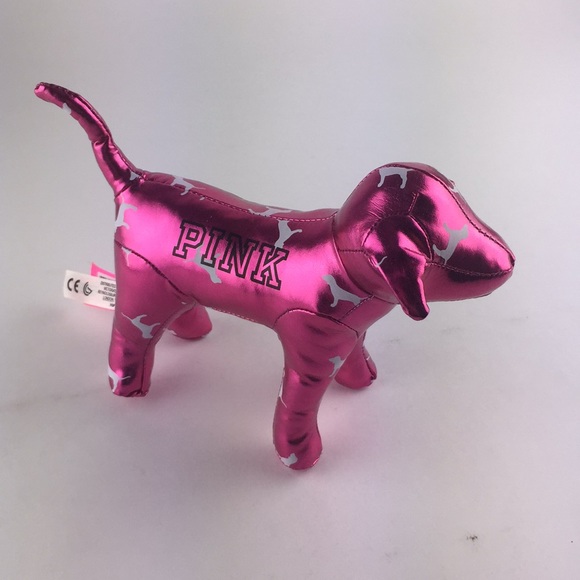 Victorias Secret Metallic Pink Mini Dog - Picture 2 of 3